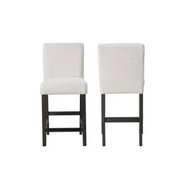 New Classic Furniture - High Line Upholstered Counter Chair (Set of 2) - White