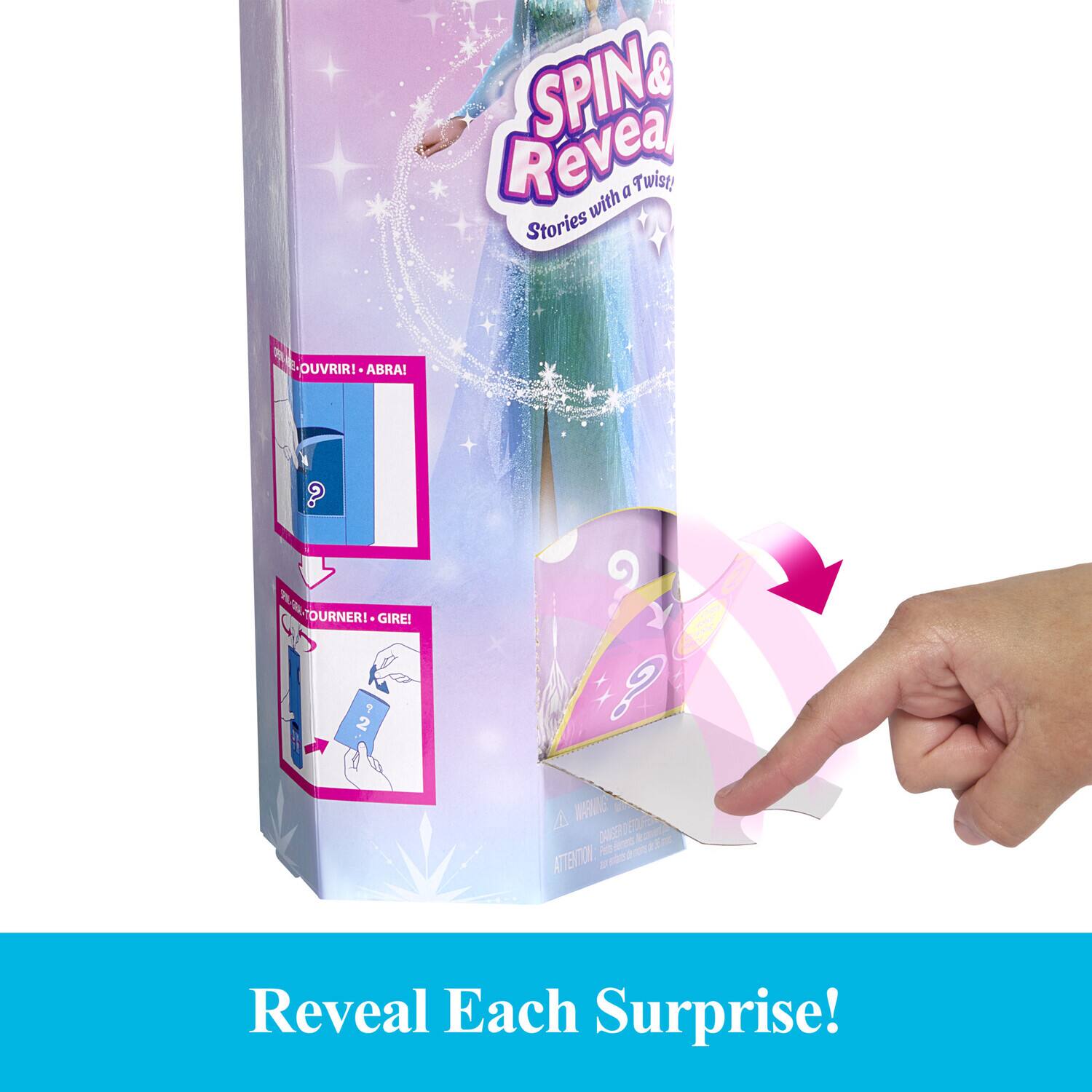 Mattel Disney Frozen Spin & Reveal, Elsa Wave 2 (One Random Frozen