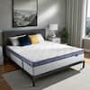Front. BURFLY1977 - Queen Mattress,10 Inch Hybrid Mattress in a Box, Memory Foam Individual Pocket Springs, Medium Firm, Pressure Relief - White.