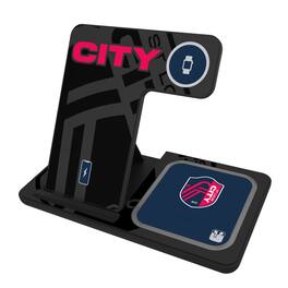 Keyscaper - St. Louis City SC 3-In-1 Wireless Charger - Multicolor