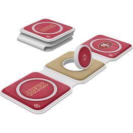 Keyscaper - San Francisco 49ers 3-in-1 Foldable Charger - White