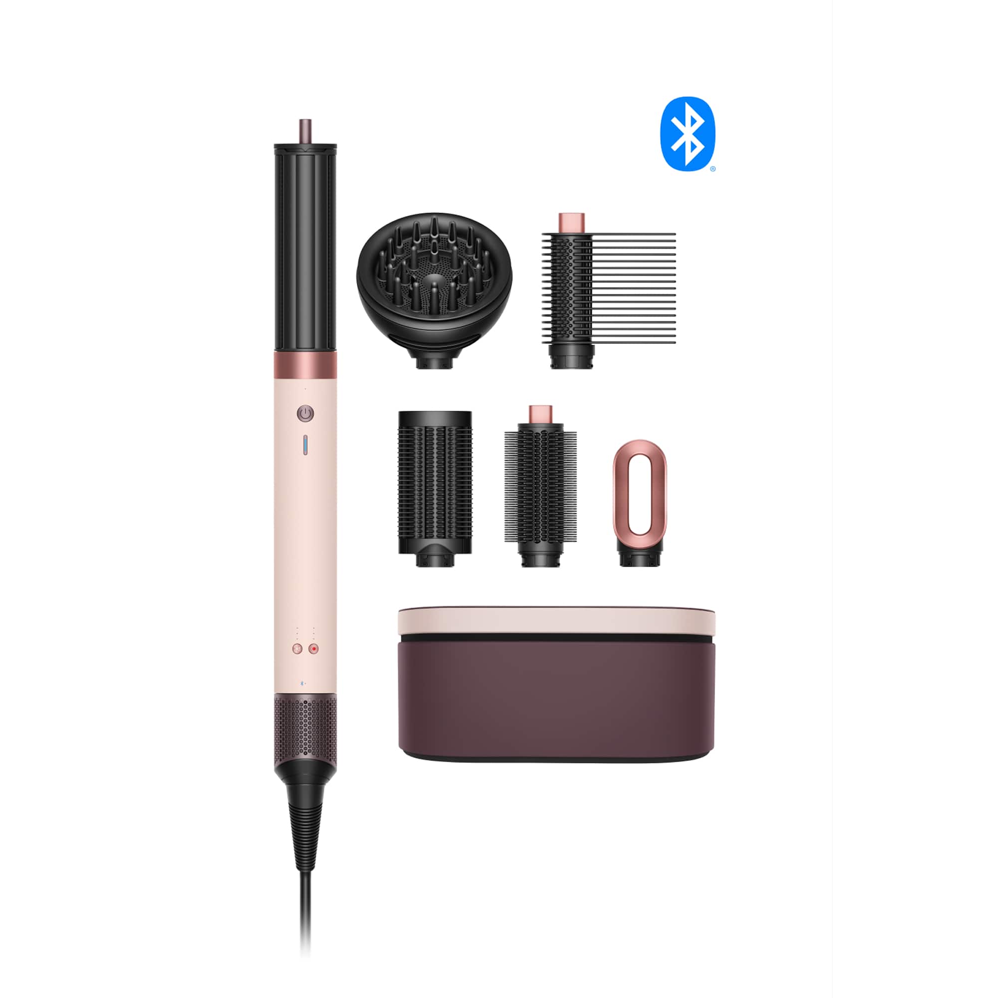 Dyson - Airwrap Coanda 2x Multi-Styler and Dryer For Curly+Coily Hair - Ceramic Pink/Rose Gold - Front_Zoom