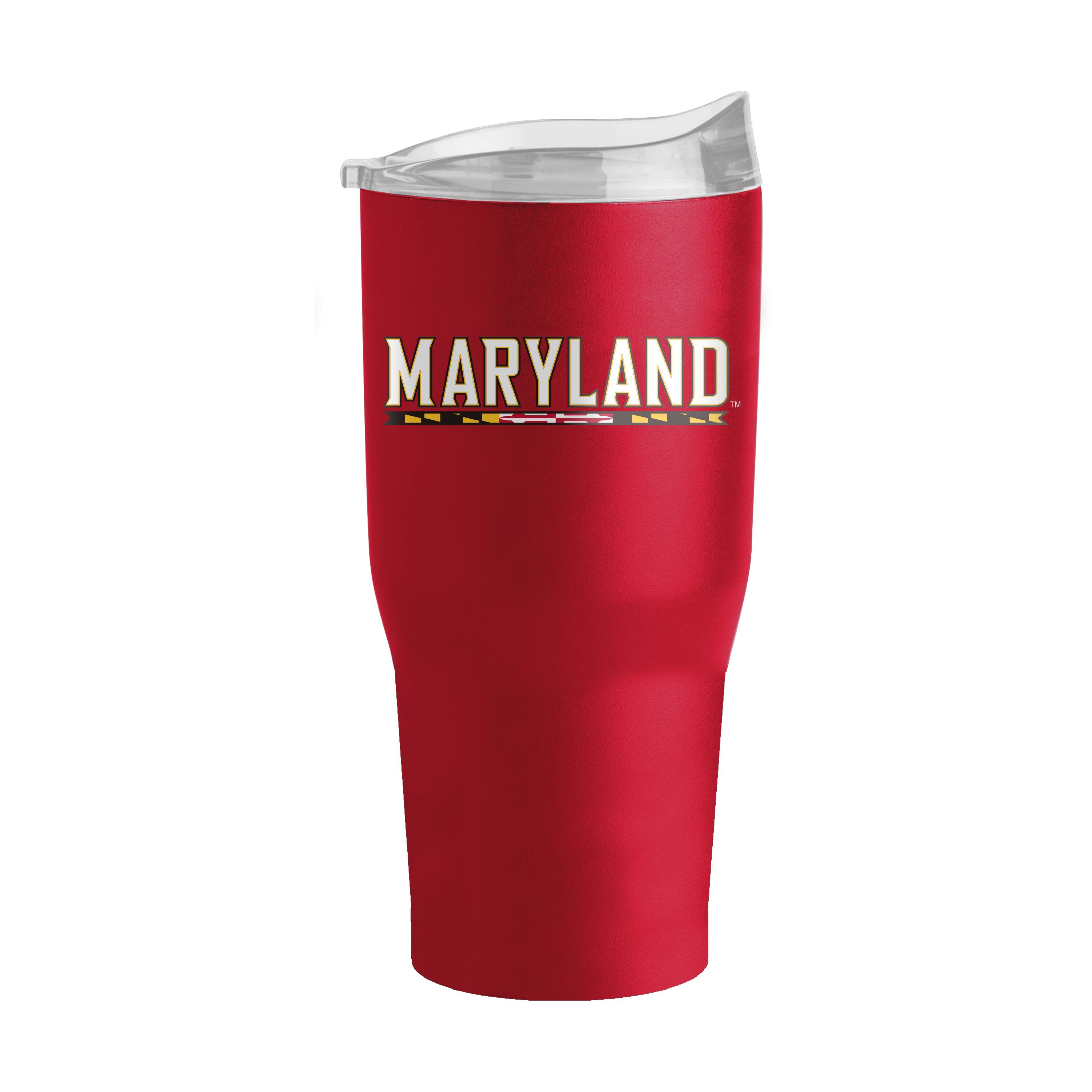 Alt View 1. Logo Brands - Maryland Terrapins 30oz. Flipside Powder Coat Tumbler - Multicolor.