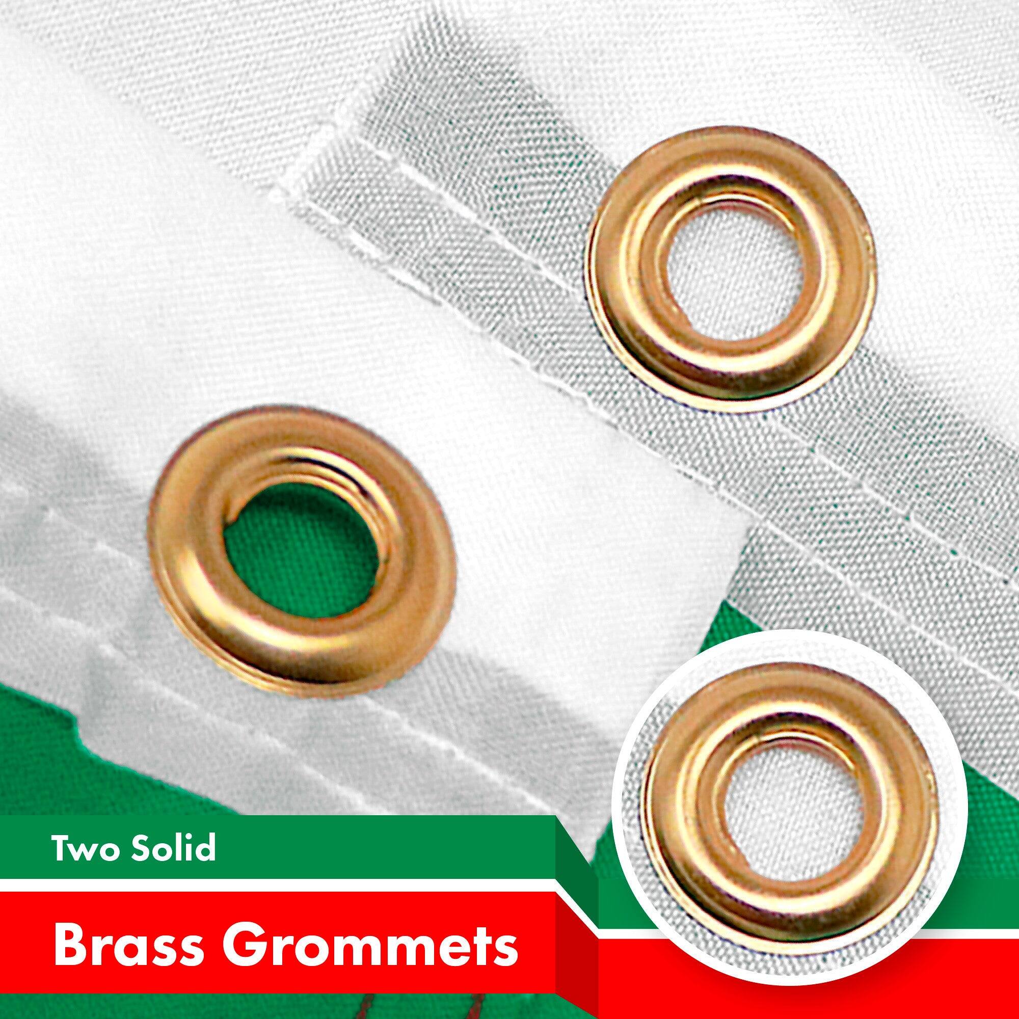 Two Solid Brass Grommets