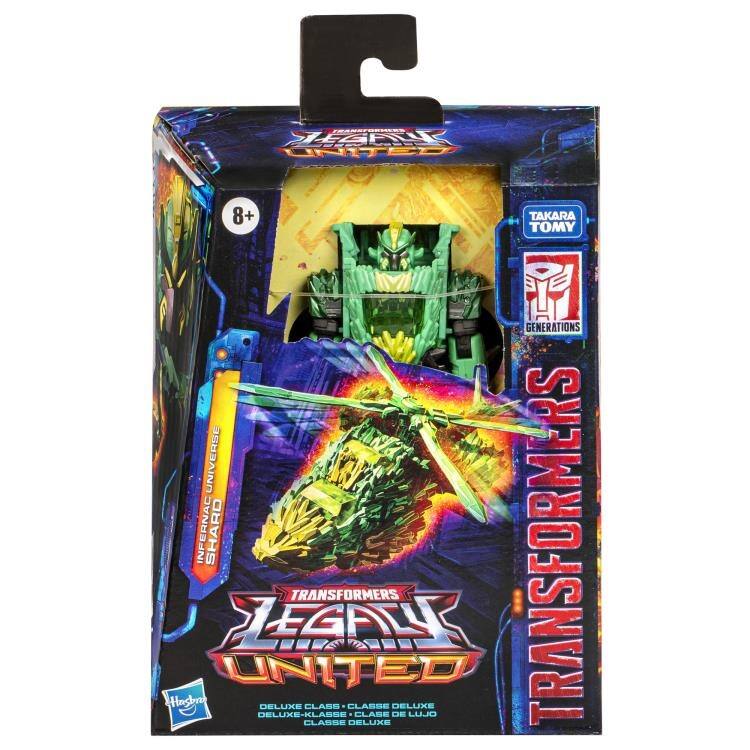 TAKARA TOMY GENERATIONS UNIVERSE  
TRANSFORMERS  
LEGOX UNITED  
INFERNAC SHARD  
DELUXE CLASS  
CLASSE DELUXE  
CLASSE DELUXE-KLASSE  
CLASE DE LUJO  
CLASSE DELUXE  
8+