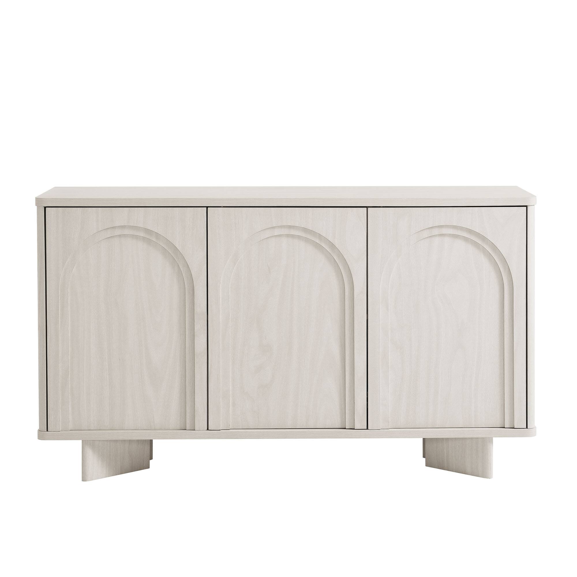 Alt View 4. Modway - Flux Arched 3-Door Sideboard by Modway - White Wash.