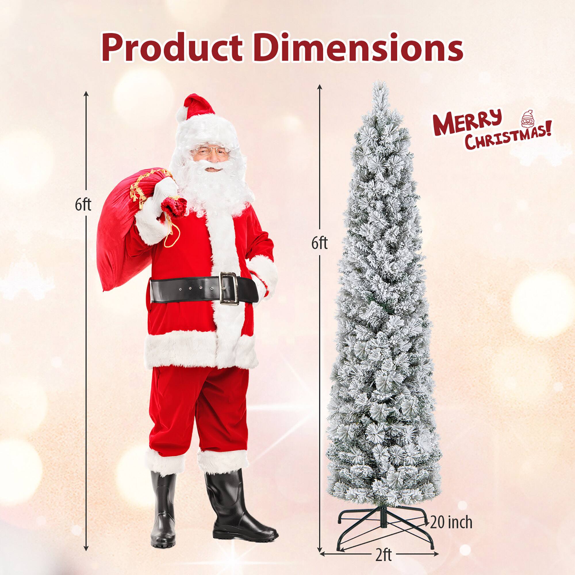 Product Dimensions

MERRY CHRISTMAS!

6ft  
6ft  
20 inch  
2ft