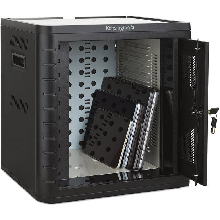 Alt View 1. Kensington - K67716NA 10-Device USB-C Charging Cabinet w/ PD 3.0 Fast Charging (up to 18W/port), Lockable Secure Storage.
