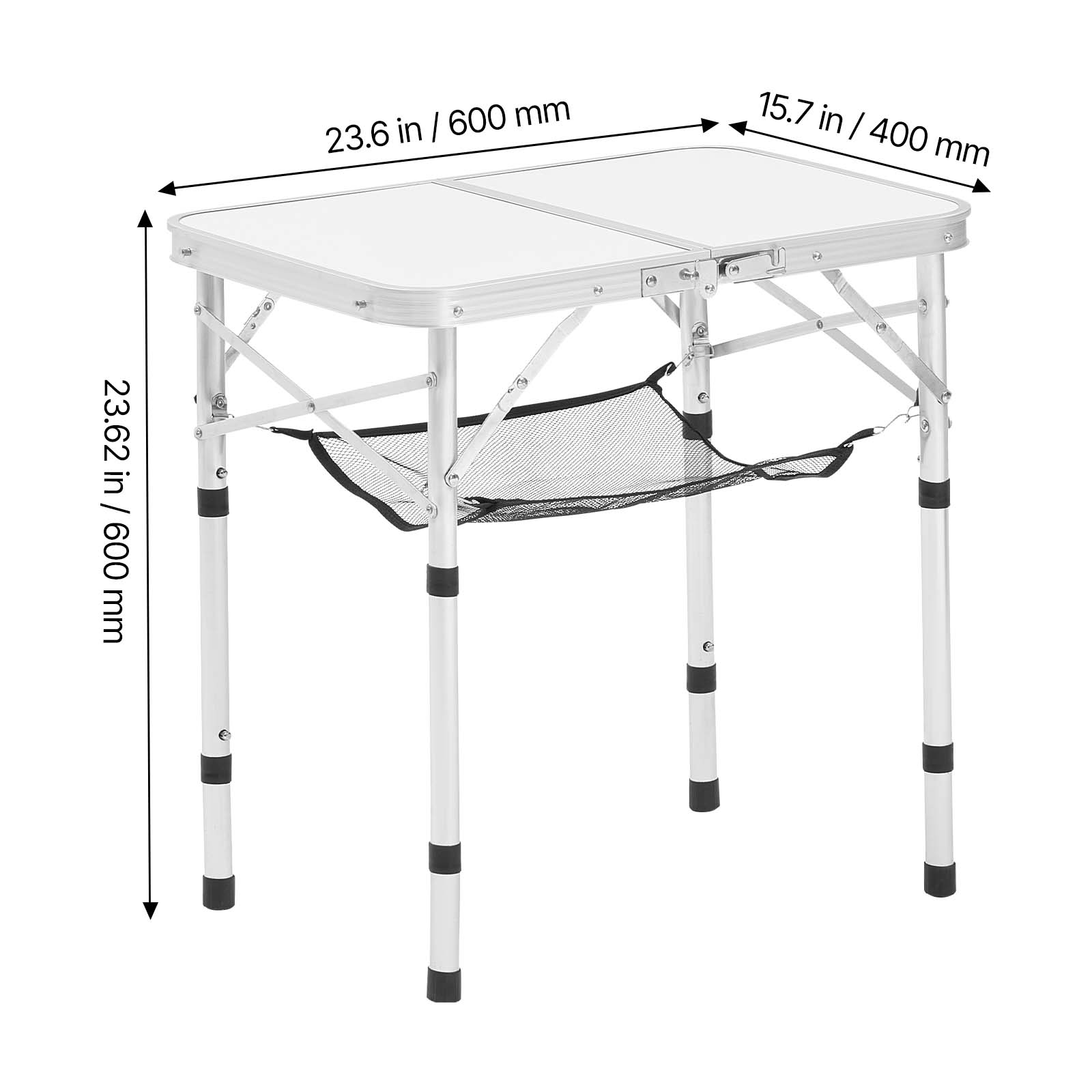 - Length: 23.6 in / 600 mm
- Width: 15.7 in / 400 mm
- Height: 23.62 in / 600 mm