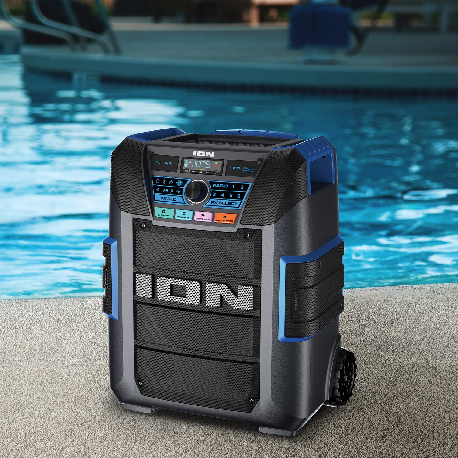 ION Audio Explorer XL Bluetooth Speaker, All Weather, Microphone