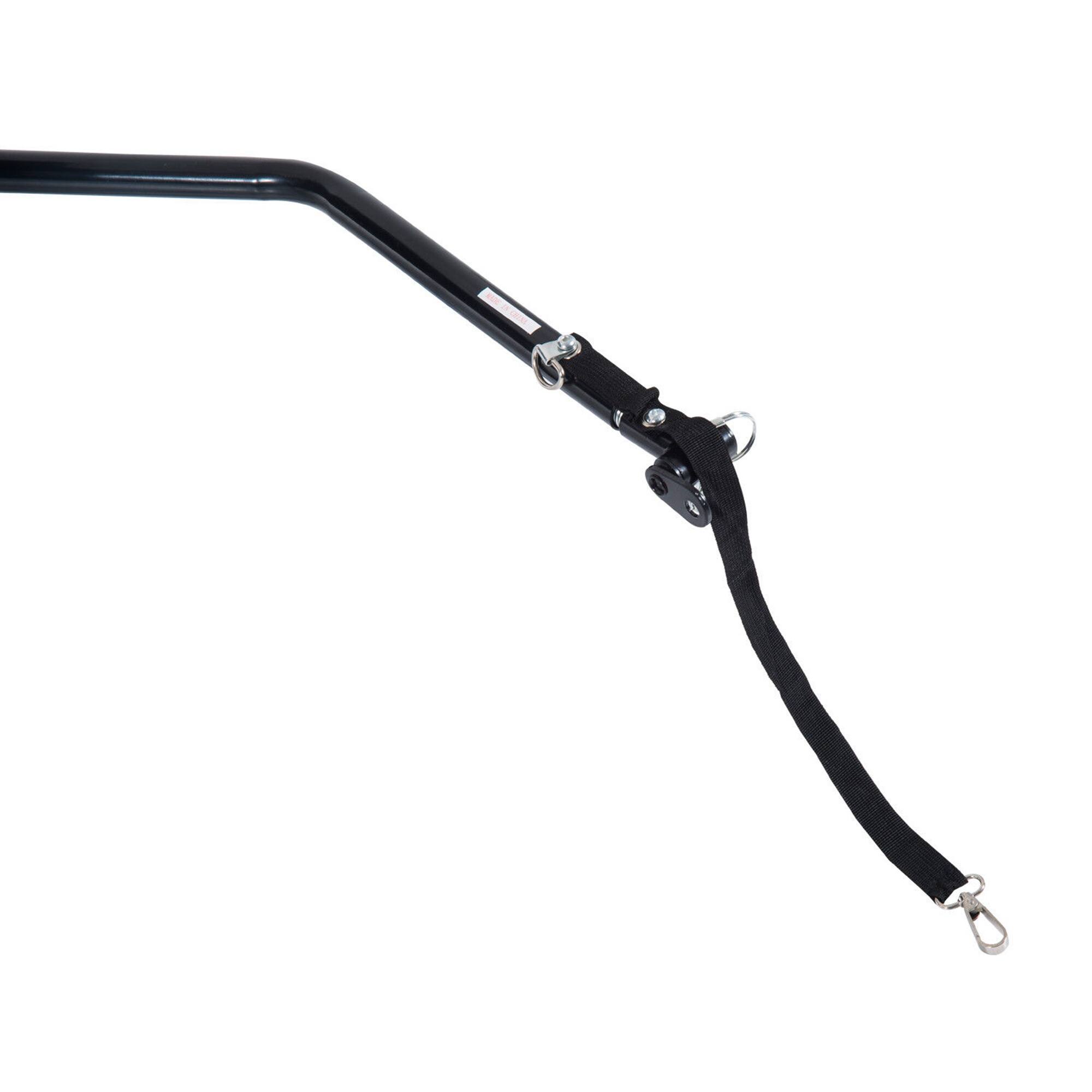 Alt View 8. Aosom - Bicycle Cargo Trailer, Two-Wheel Bike Luggage Wagon Trailer with Removable Cover, Fits 22"-28" Bicycle Wheels - Black and Red.