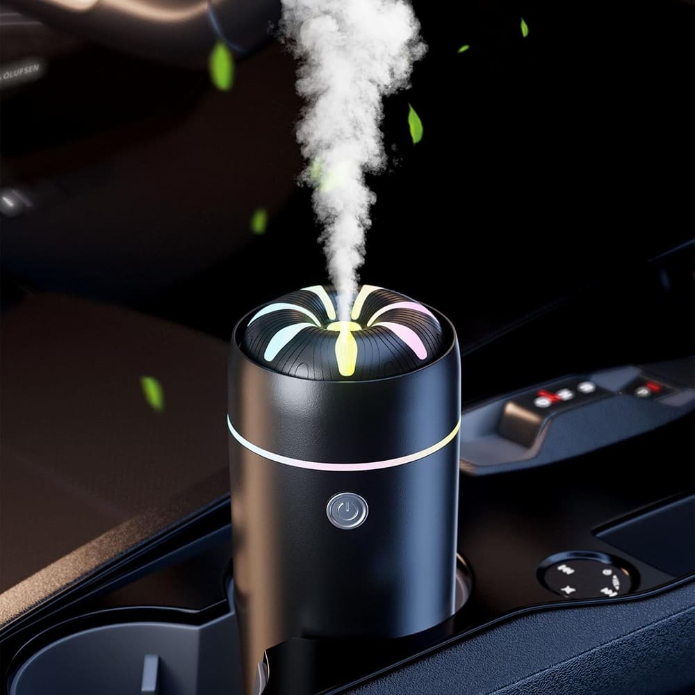 RTMB - Car Humidifier Diffuser, Smart Cool Mist, USB Powered, Black