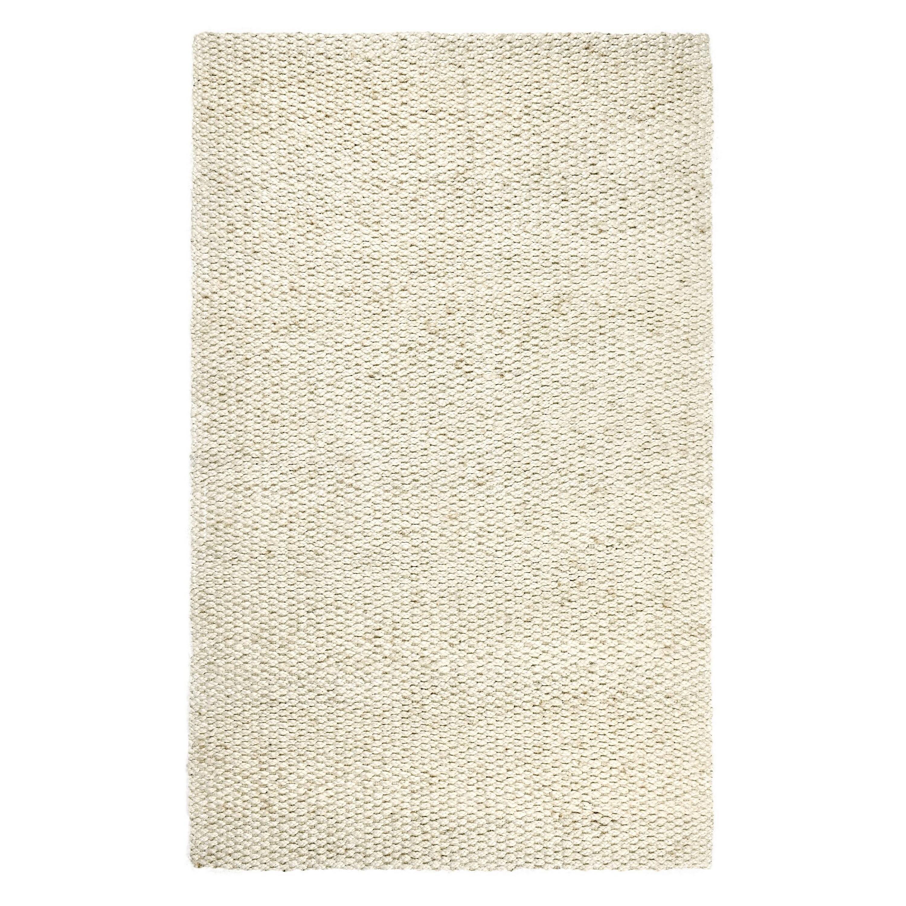Front. Manhattan Lane - Large Area Rug, Handwoven Abstract Braided Pattern - Ivory.