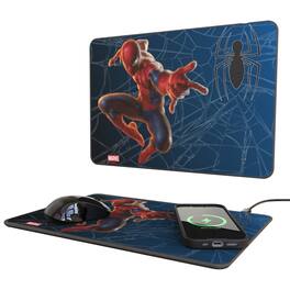 Keyscaper - Marvel MechLine 15-Watt Wireless Charger and Mouse Pad - Spider-Man