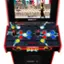 The text on the image reads: "Arcade Up Mortal Kombat Oetan Wily Arcade Up Live Flip Move U Hah Punch Flip Move Block Hack Flip Move Block a XXU Duck Block Duck Block OV Punch Low Kick Low Punch Low Kick Run Midway Run MKII - - PC1A".