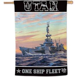 WinCraft - Utah Utes 28" x 40" Military Appreciation Single-Sided Vertical Banner - Multicolor