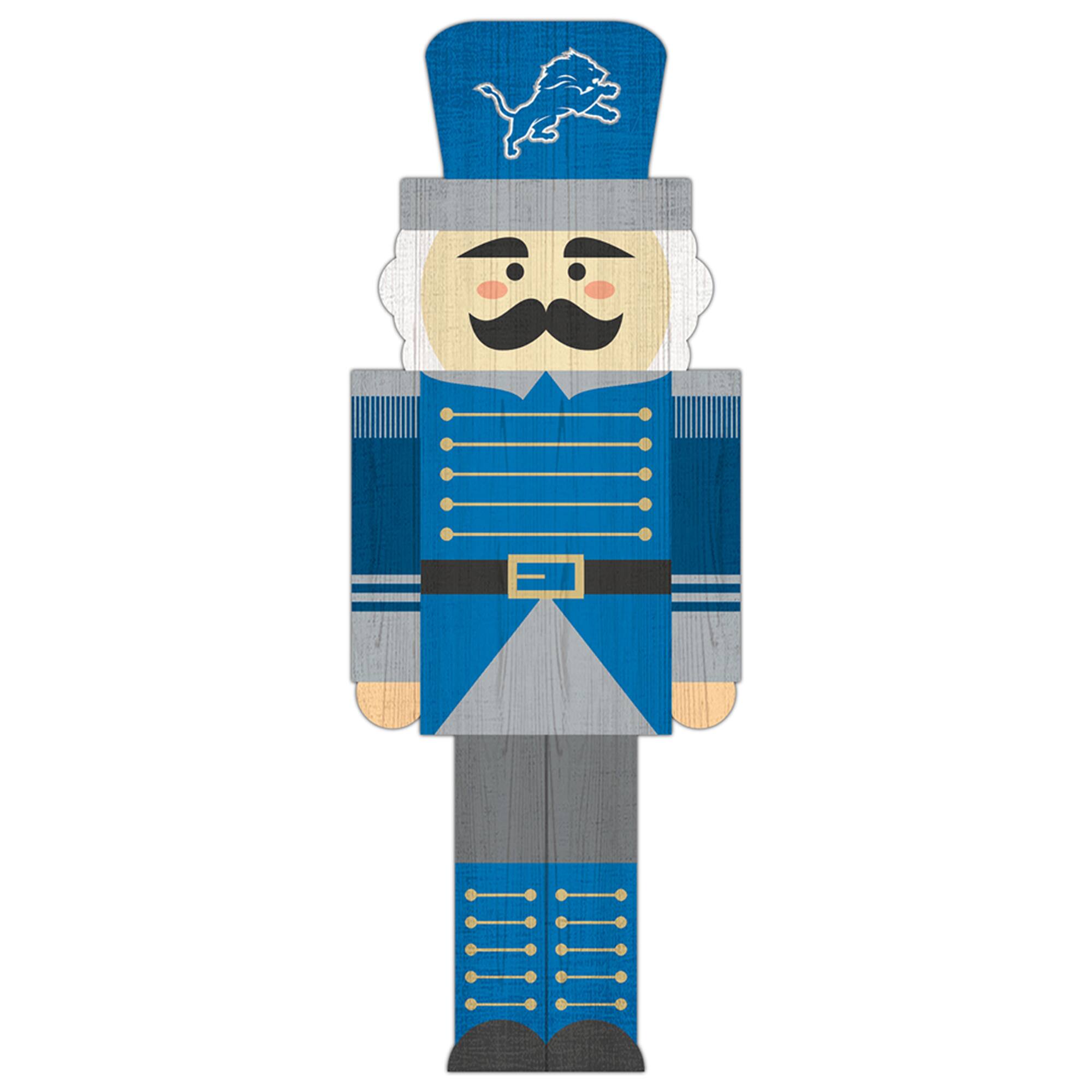 Detroit Lions 31'' Nutcracker Leaner