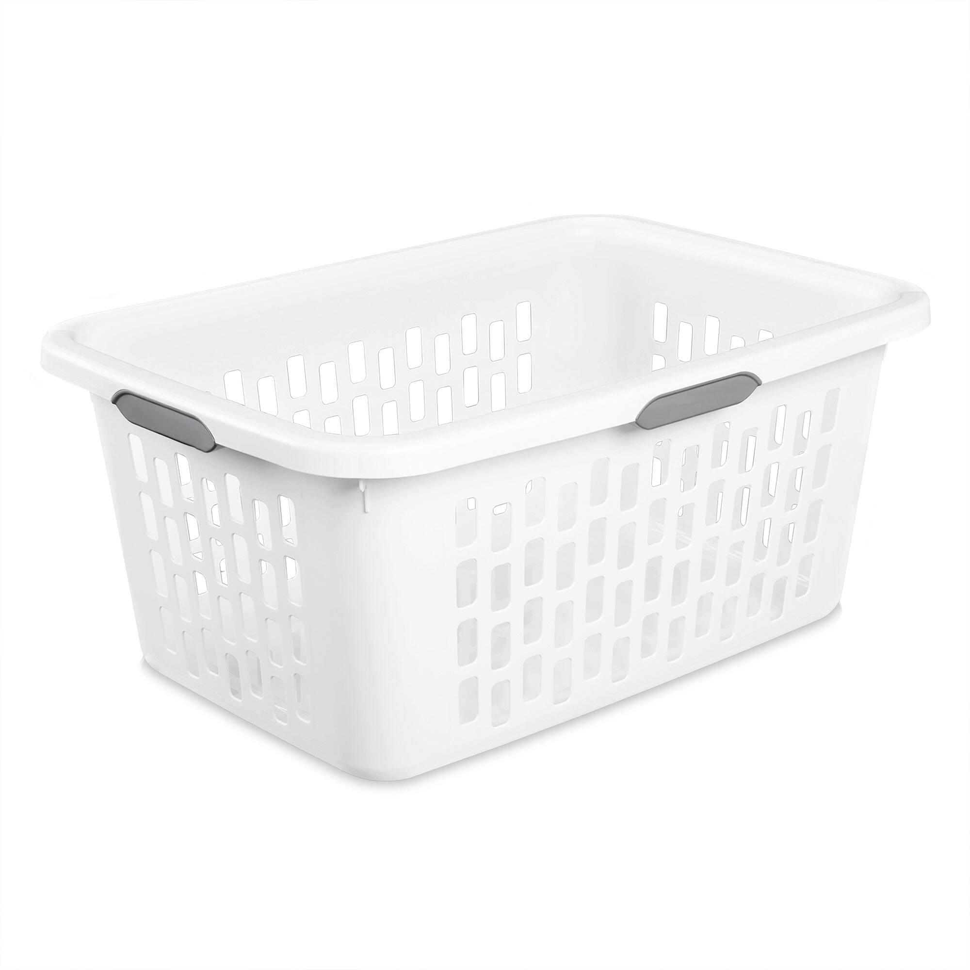 Alt View 8. Sterilite - Sterilite Laundry Basket, 2 Bushel Plastic Hamper with Handles, White, 12 Pack - White.