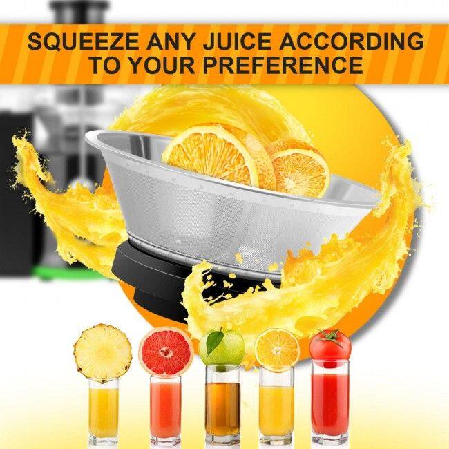 SQUEEZE ANY JUICE ACCORDING TO YOUR PREFERENCE