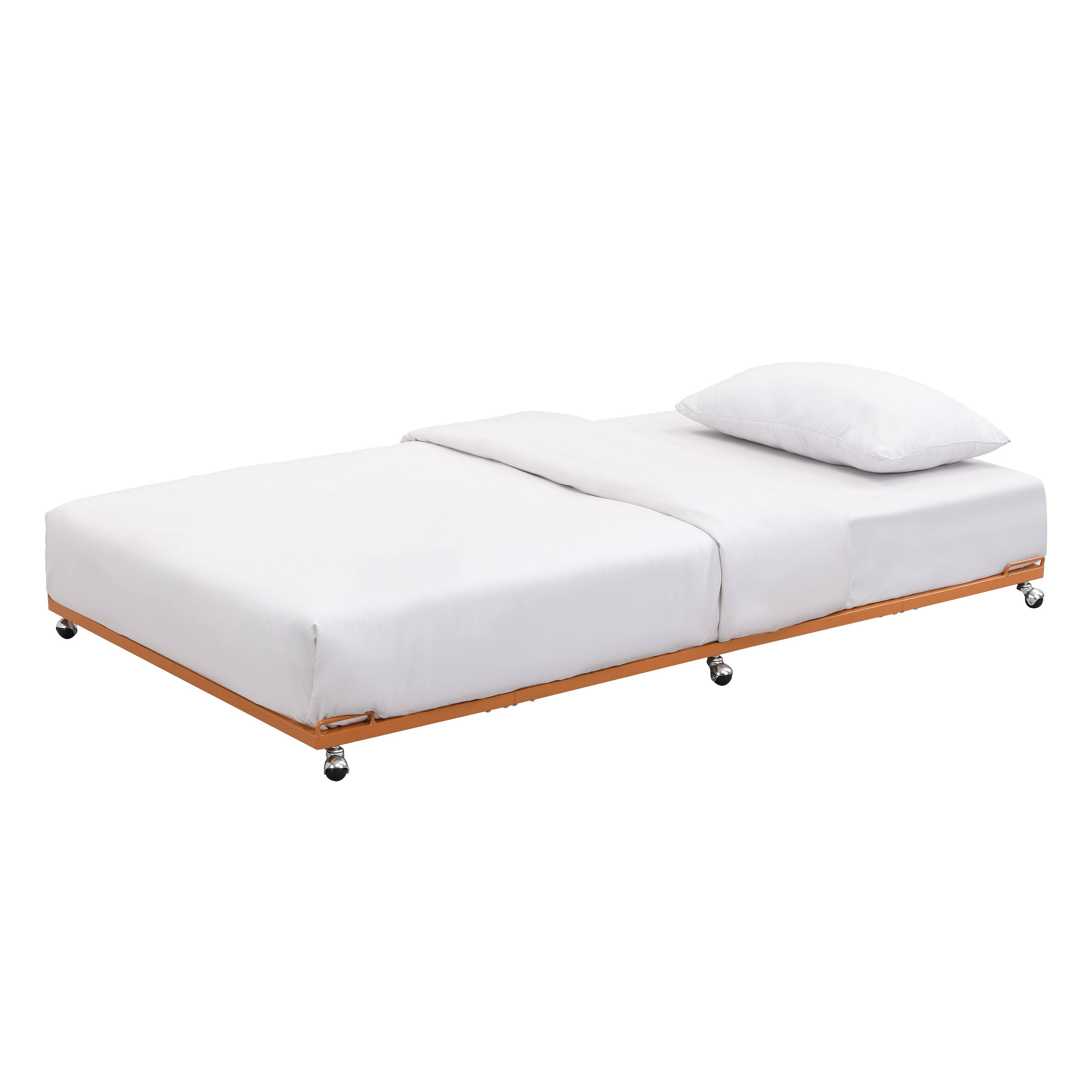 Kings Brand Furniture - Moley Metal Trundle - Honey Ginger