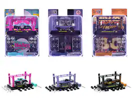 Model Kit 3 piece Car Set Release 78 Limited Edition to 9600 pieces Worldwide 1/64 Diecast Model Cars by M2 Machines - Multicolor