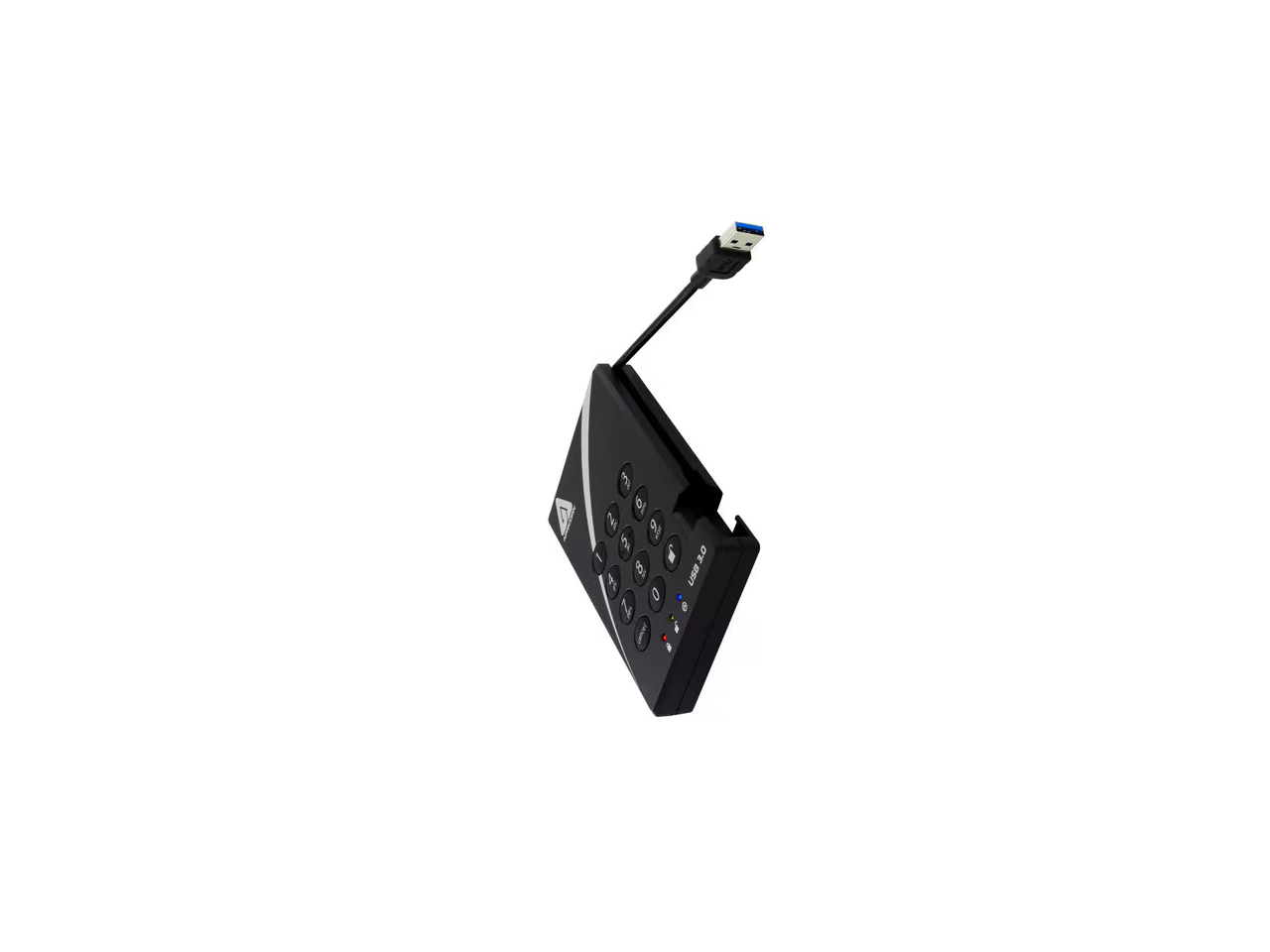 Alt View 3. Apricorn - Apricorn Aegis Padlock 16 TB Solid State Drive - External - USB 3.0 (A25-3PL256-S16TB).