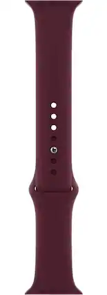 Front. Apple - Apple Watch Sport Band (44mm) - Plum - Regular - Purple.