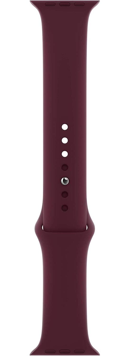 Front. Apple - Apple Watch Sport Band (44mm) - Plum - Regular - Purple.