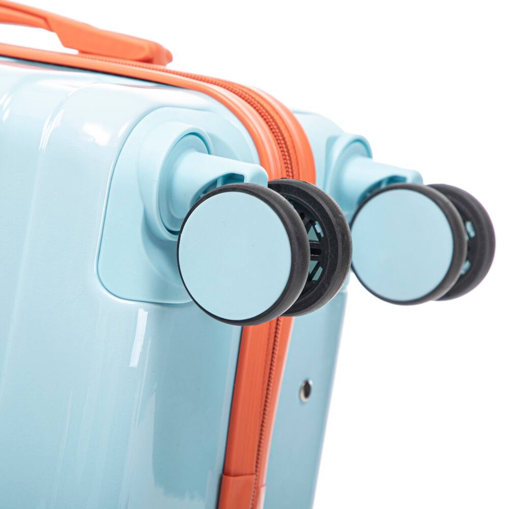 Alt View 3. Ropilly - Ropilly 2 Piece Luggage Set Carry On Suitcase Gradient Color PC Hard Shell - Blue+Red.