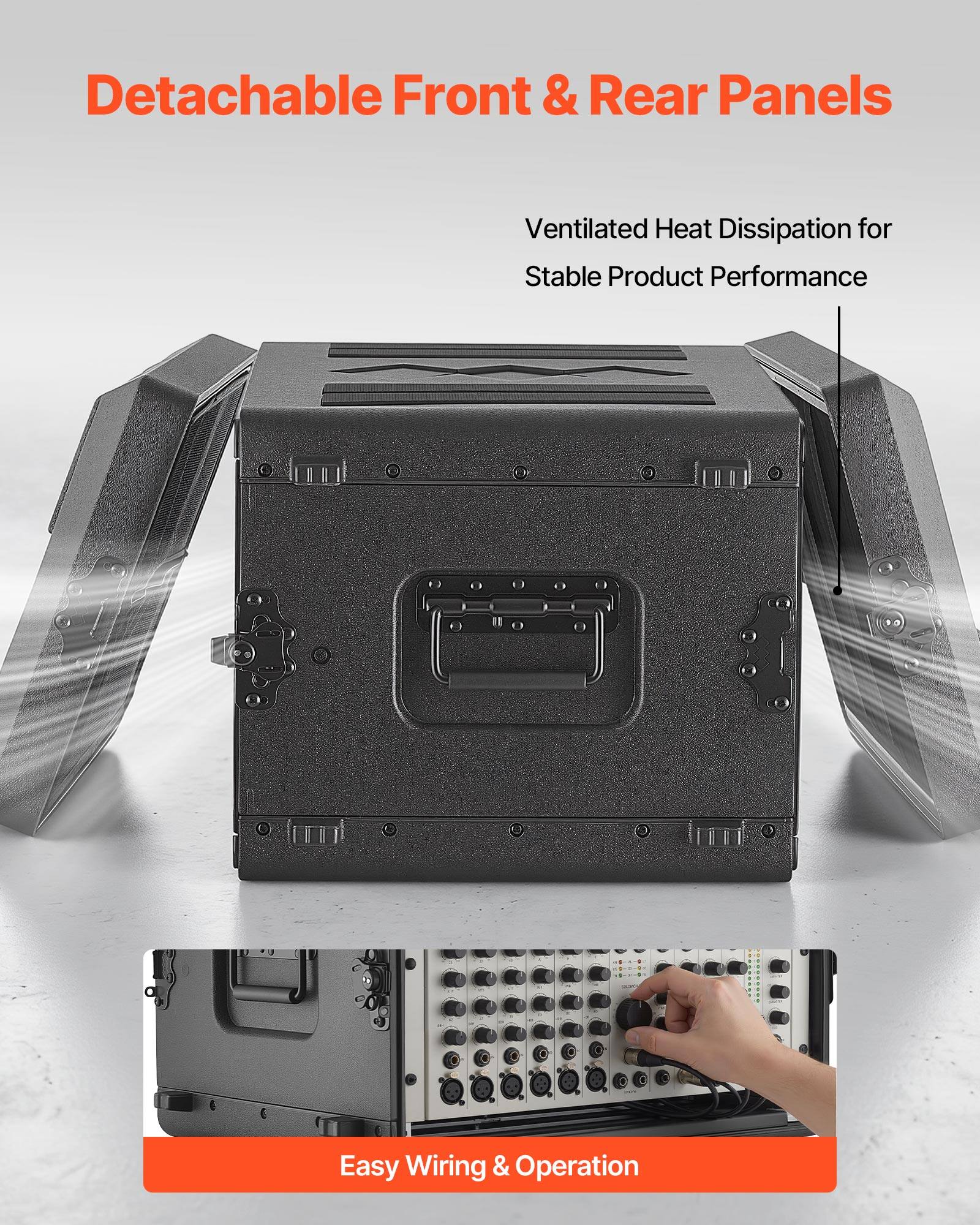 Detachable Front & Rear Panels  
Ventilated Heat Dissipation for Stable Product Performance  
Easy Wiring & Operation