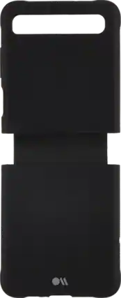 Front. Case-Mate - Case-Mate Tough Black Case - Samsung Galaxy Z Flip 5G - Black.