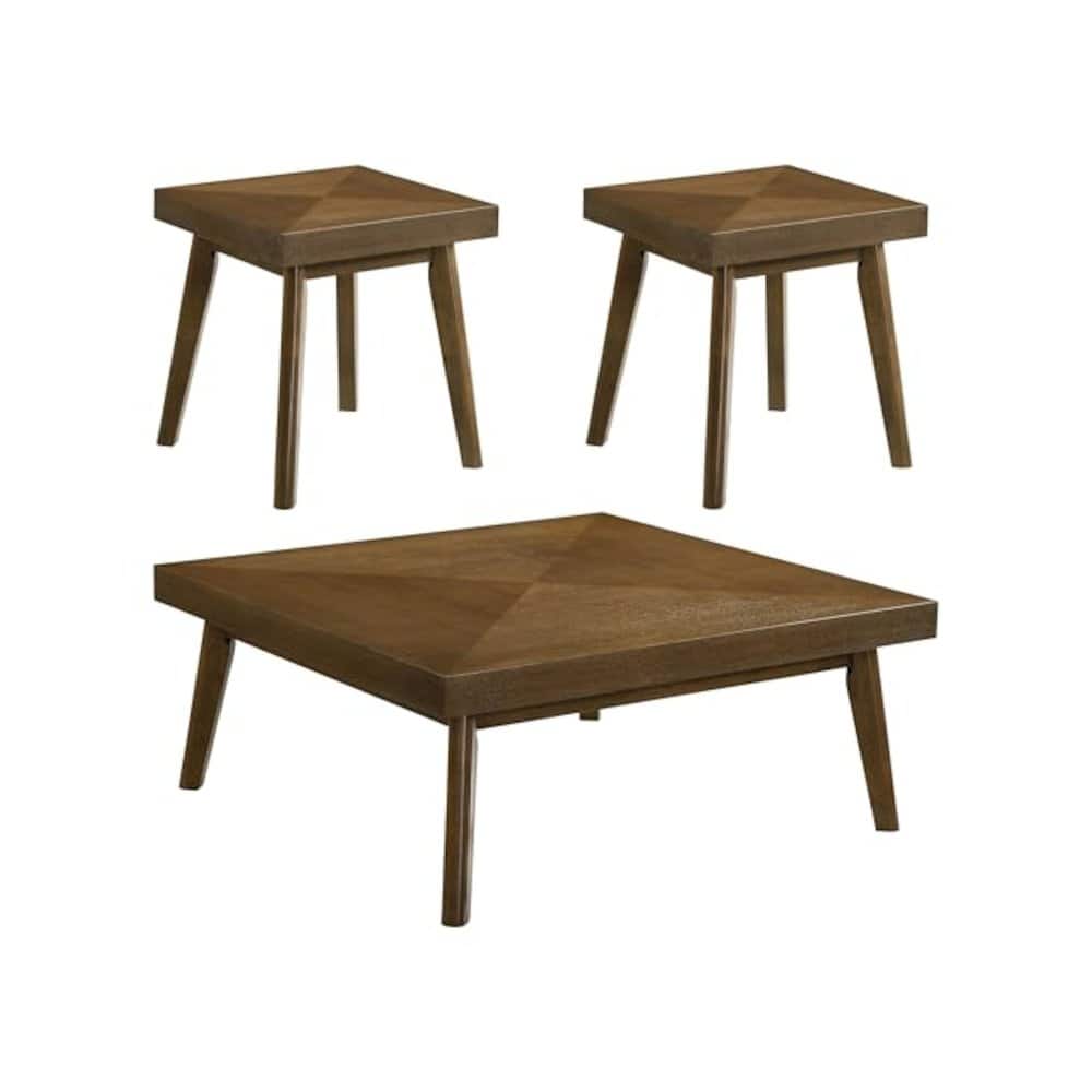 Coaster Co. of America - Westerly 3-piece Square Coffee and End Table Set - Walnut