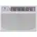 Front. Keystone - 1500 Sq. Ft 25,000 BTU 230V Window Air Conditioner - White.