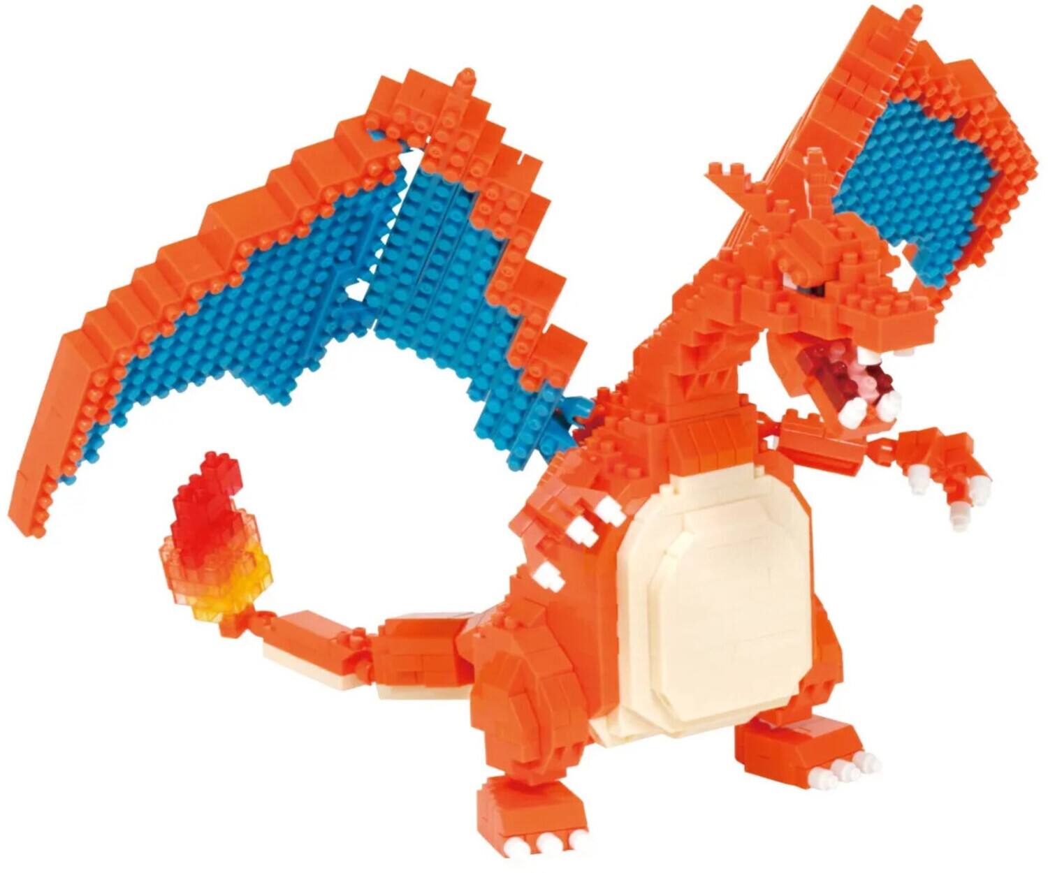 Alt View 3. Bandai - Nanoblock - Pokemon Series - Charizard Deluxe Edition Building Kit   - COLLECTIBLES - Multicolor.