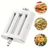 Gvode - 3-in-1 Pasta Attachment, Compatible with KitchenAid®, Roller & Cutters, Cleaning Brush - White