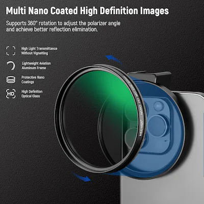 NEEWER 67 Mm CPL Filter Voor Telefoon, HD Polarisatiefilter En Telefoonclip Koude Schoenen Inclusief Draagtas Lensreinigingsdoek Compatibel Met Galaxy S24 Serie Iphone 15 Pro Max 14 986100183 NEEWER 67 Mm CPL Filter Voor Telefoon, HD Polarisatiefilter En Telefoonclip Koude Schoenen Inclusief Draagtas Lensreinigingsdoek Compatibel Met Galaxy S24 Serie Iphone 15 Pro Max 14 986100183