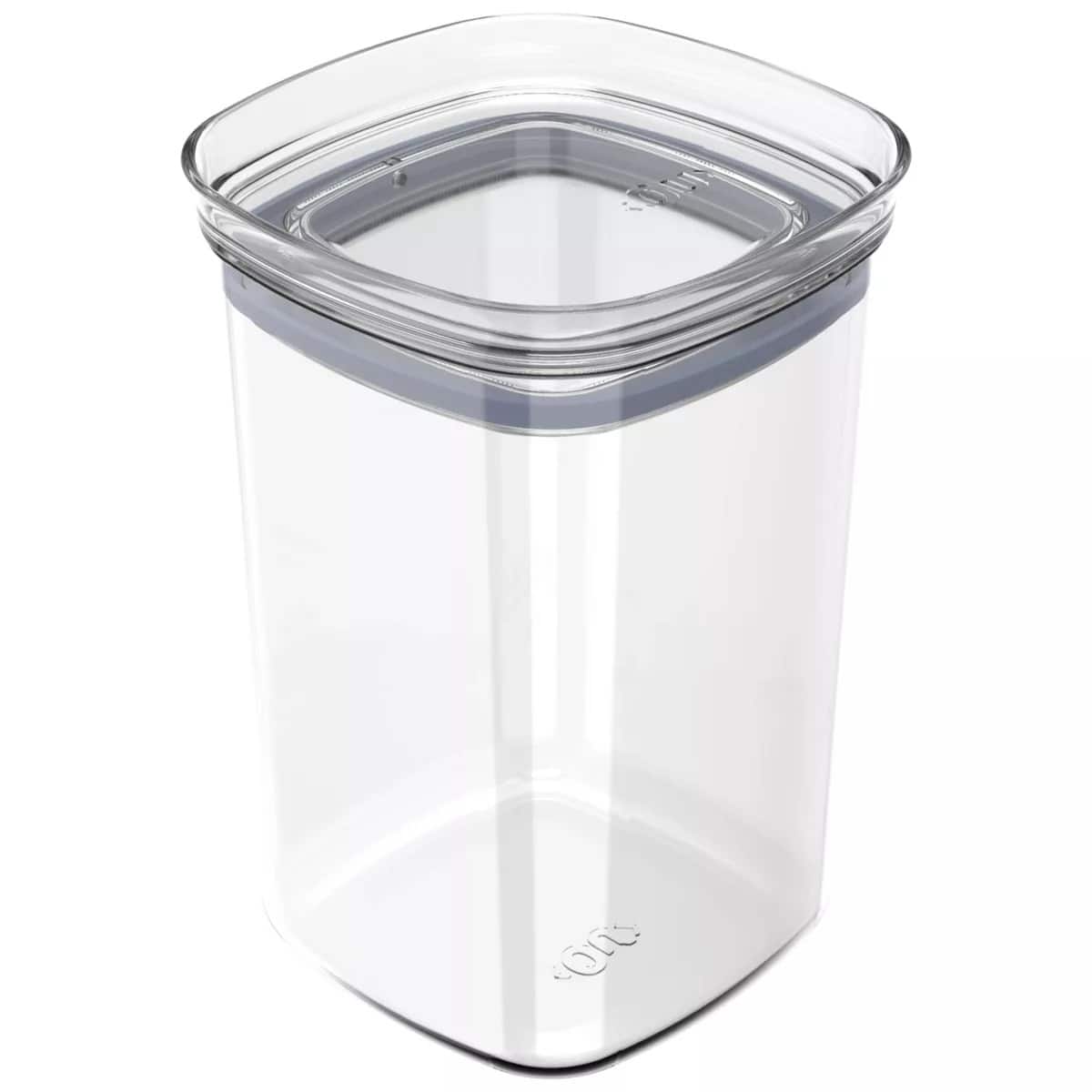 OU - Airtight Food Storage Container 1.1qt, BPA Free Clear Plastic Storage Container with Leak Proof Lid