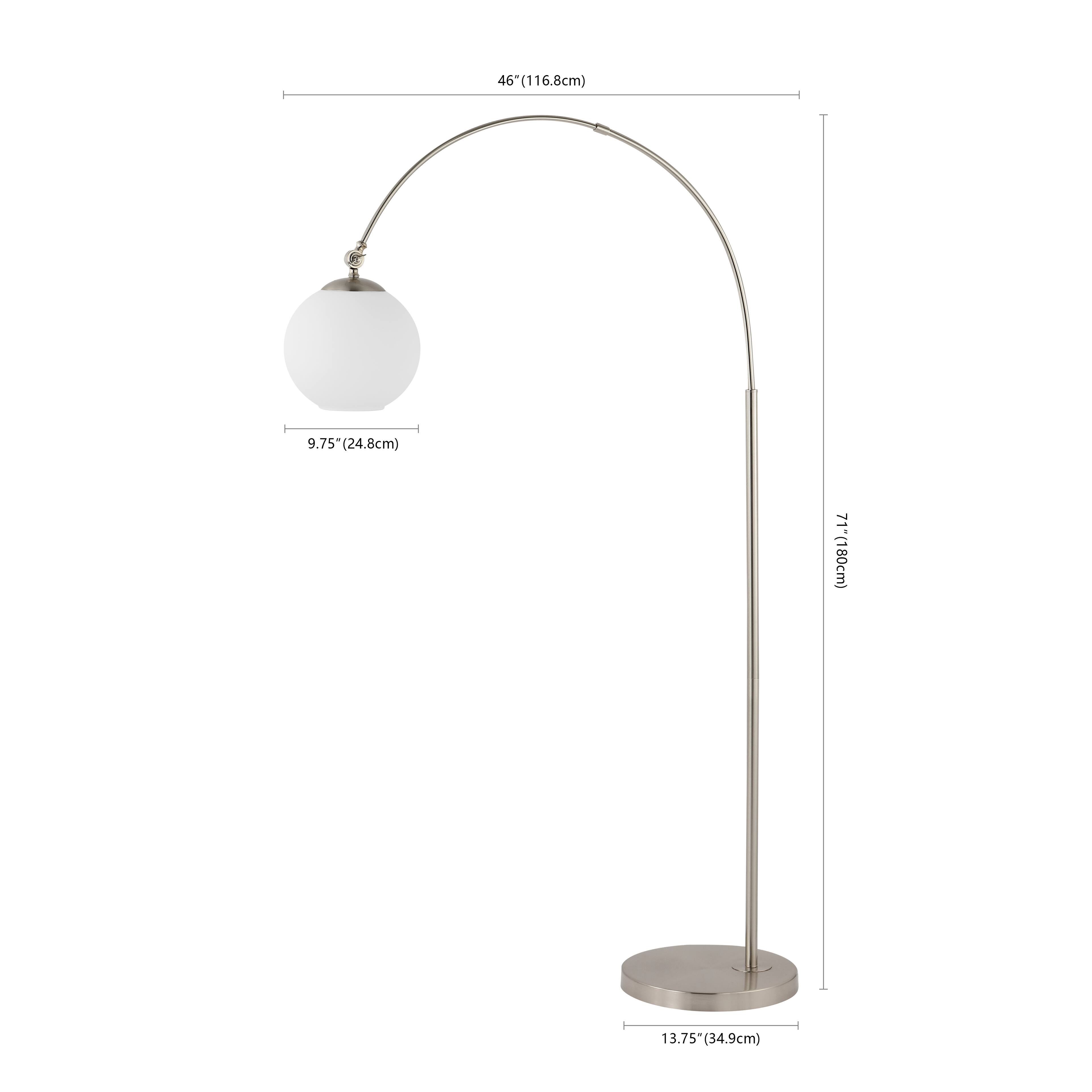46" (116.8cm)  
9.75" (24.8cm)  
9.75" (24.8cm)  
71" (180cm)  
13.75" (34.9cm)