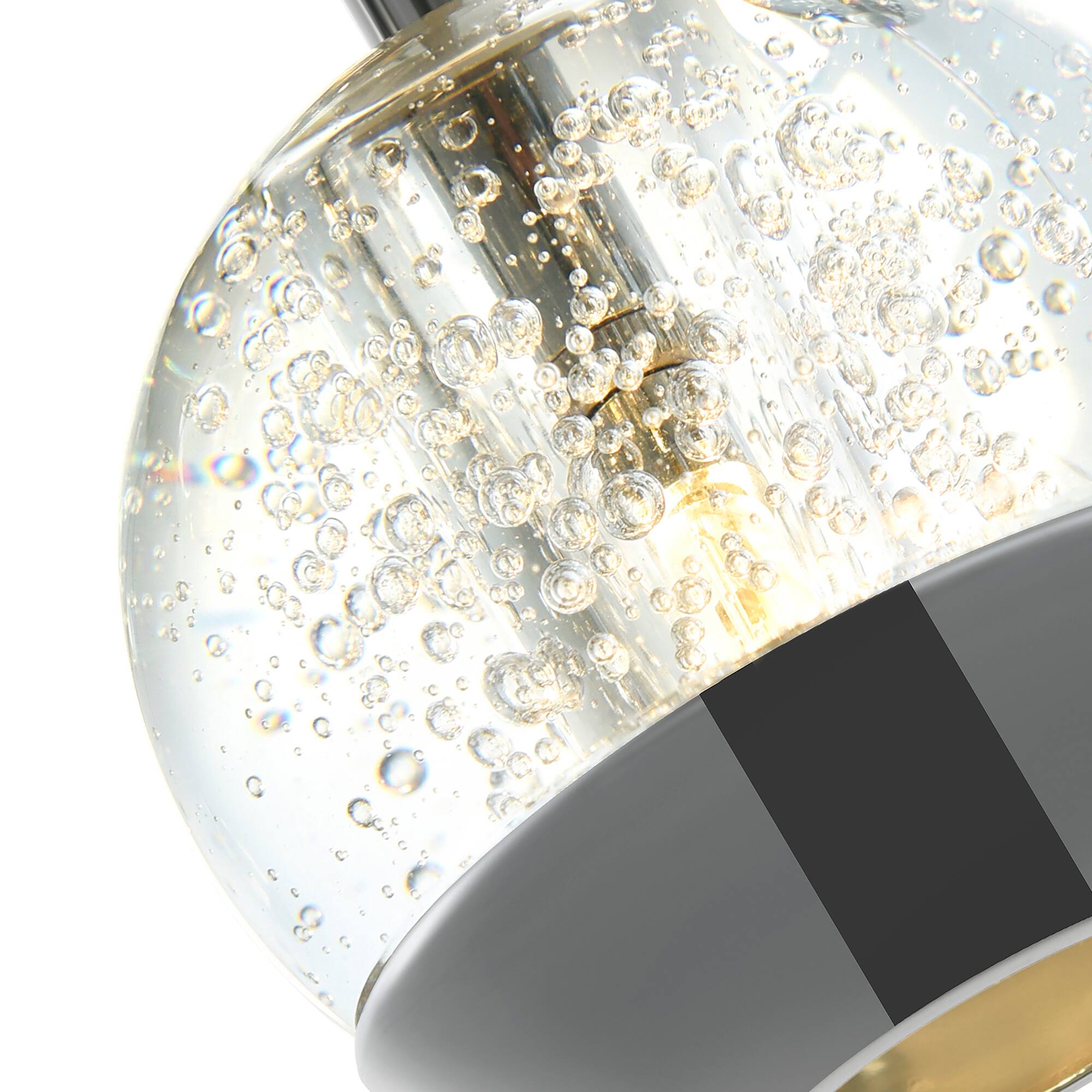 Back. CWI Lighting - Perrier 1 Light Down Mini Pendant With Chrome Finish - Chrome.
