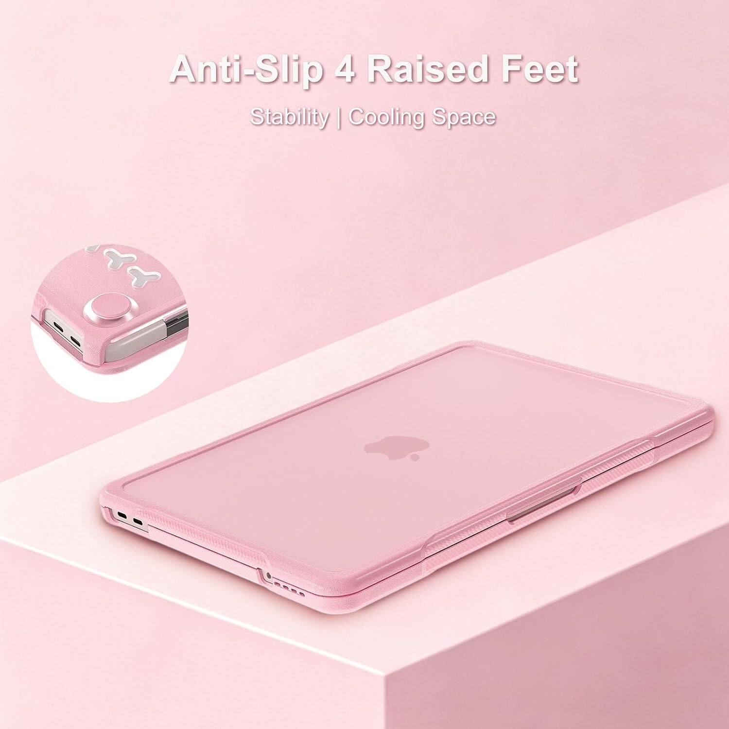Anti-Slip 4 Raised Feet  
Stability | Cooling Space