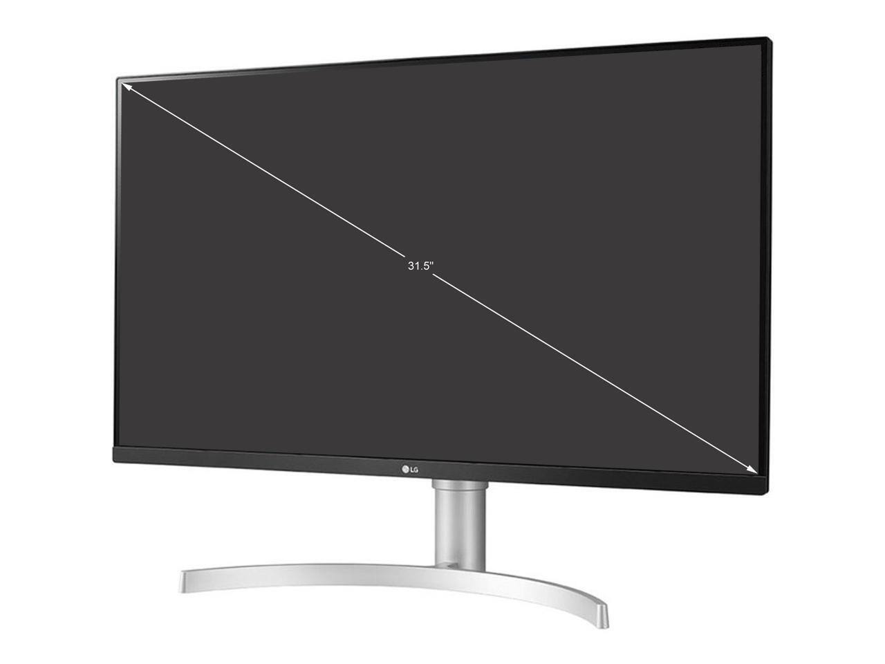 Alt View 1. LG - LG 31.5" 4K HDR10 IPS Monitor with AMD FreeSync & Ergonomic Design - White.