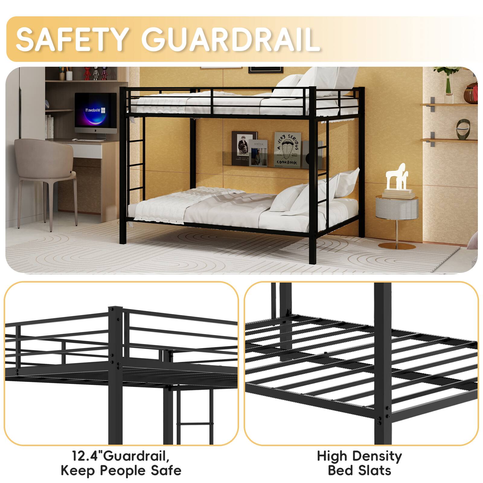 SAFETY GUARDRAIL

12.4" Guardrail, Keep People Safe

High Density Bed Slats