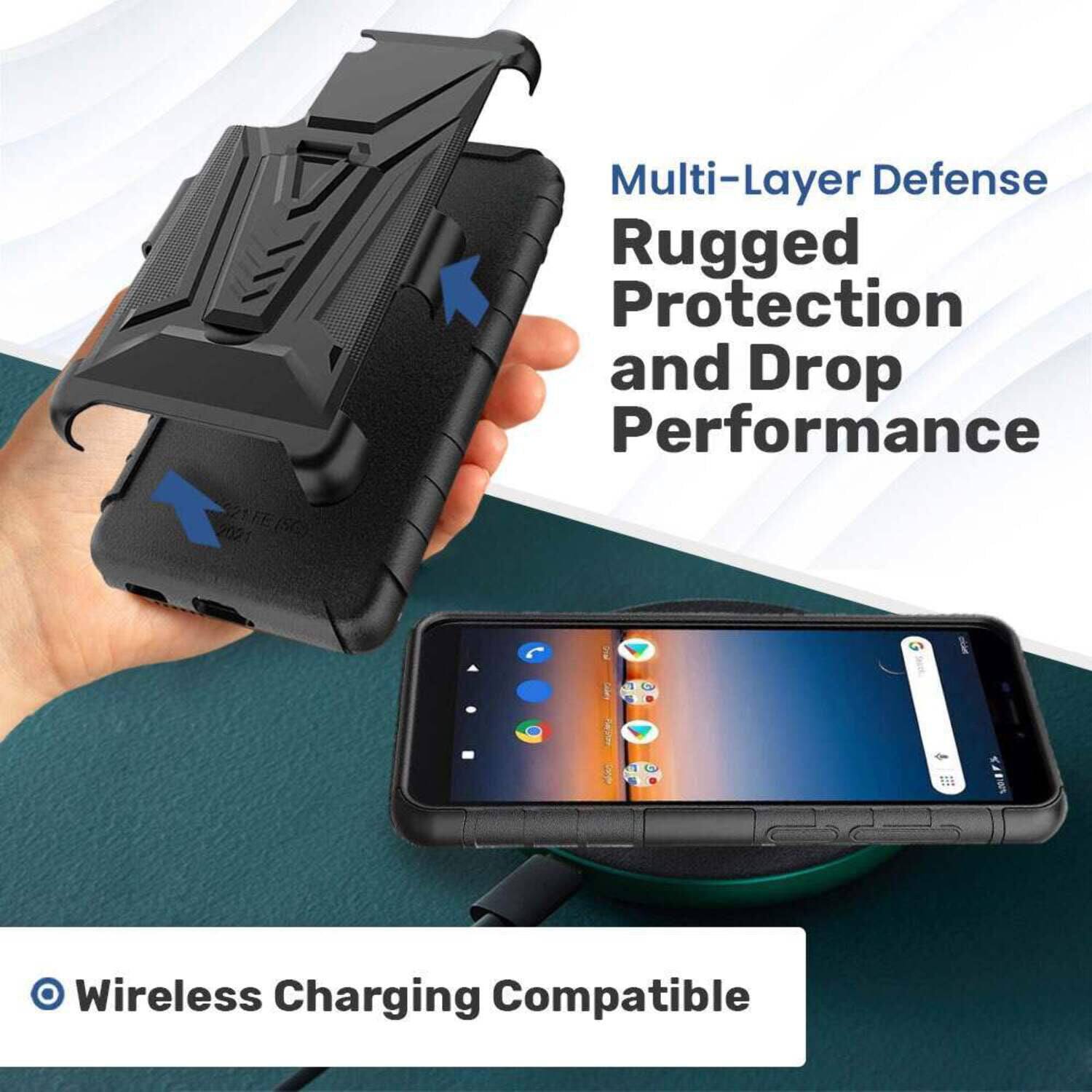 Multi-Layer Defense  
Rugged Protection and Drop Performance  

Wireless Charging Compatible