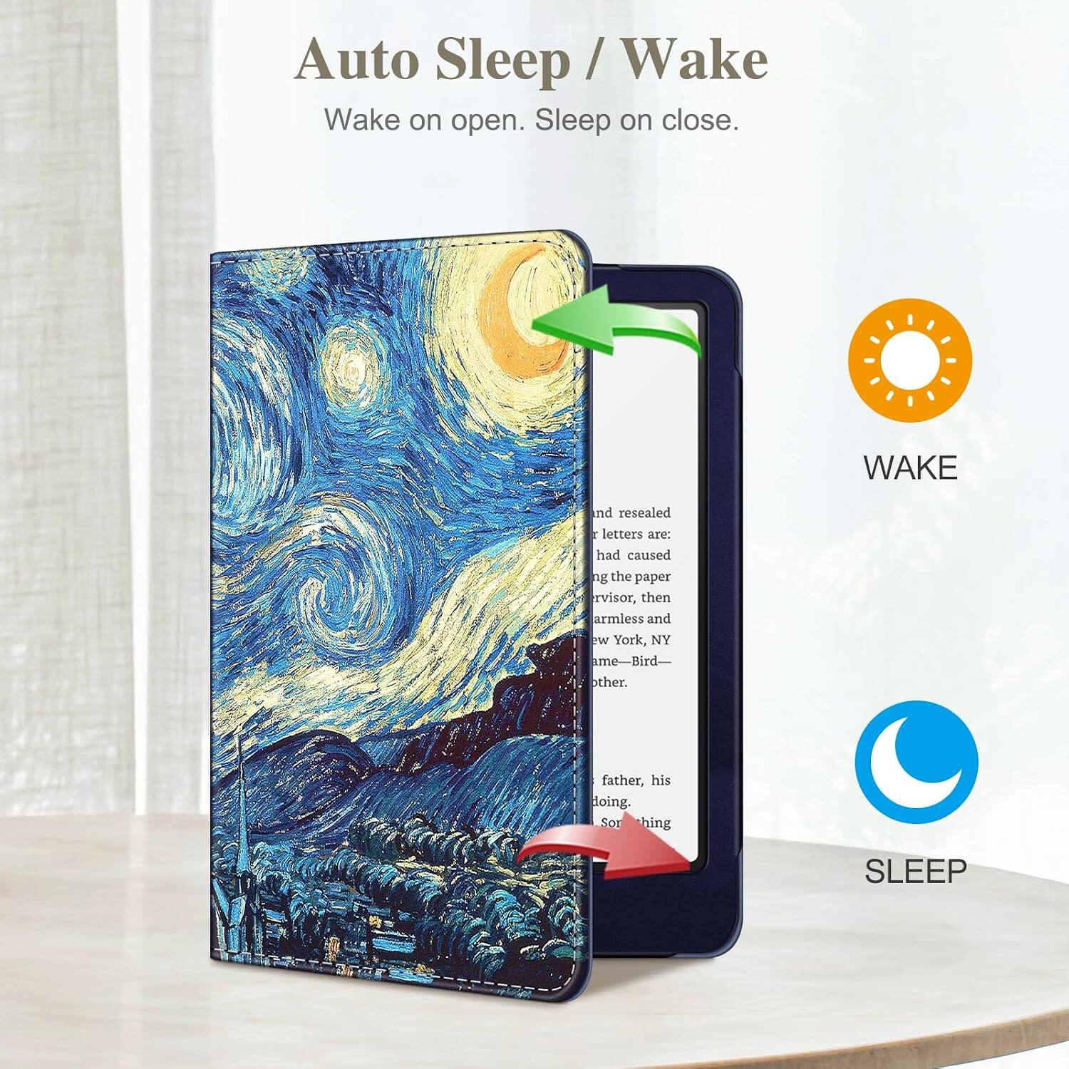 Auto Sleep/Wake  
Wake on open. Sleep on close.

WAKE

and resealed letters are: had caused ng the paper rvisor, then armless and ew York, NY ame Bird- ther. father, his doing. Sor hing

SLEEP