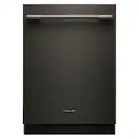 KitchenAid - 24" Top Control Built-In Dishwasher with 360 Max Jets Third Rack and ProDry System, 44 dBA - Black Ore - Front_Zoom