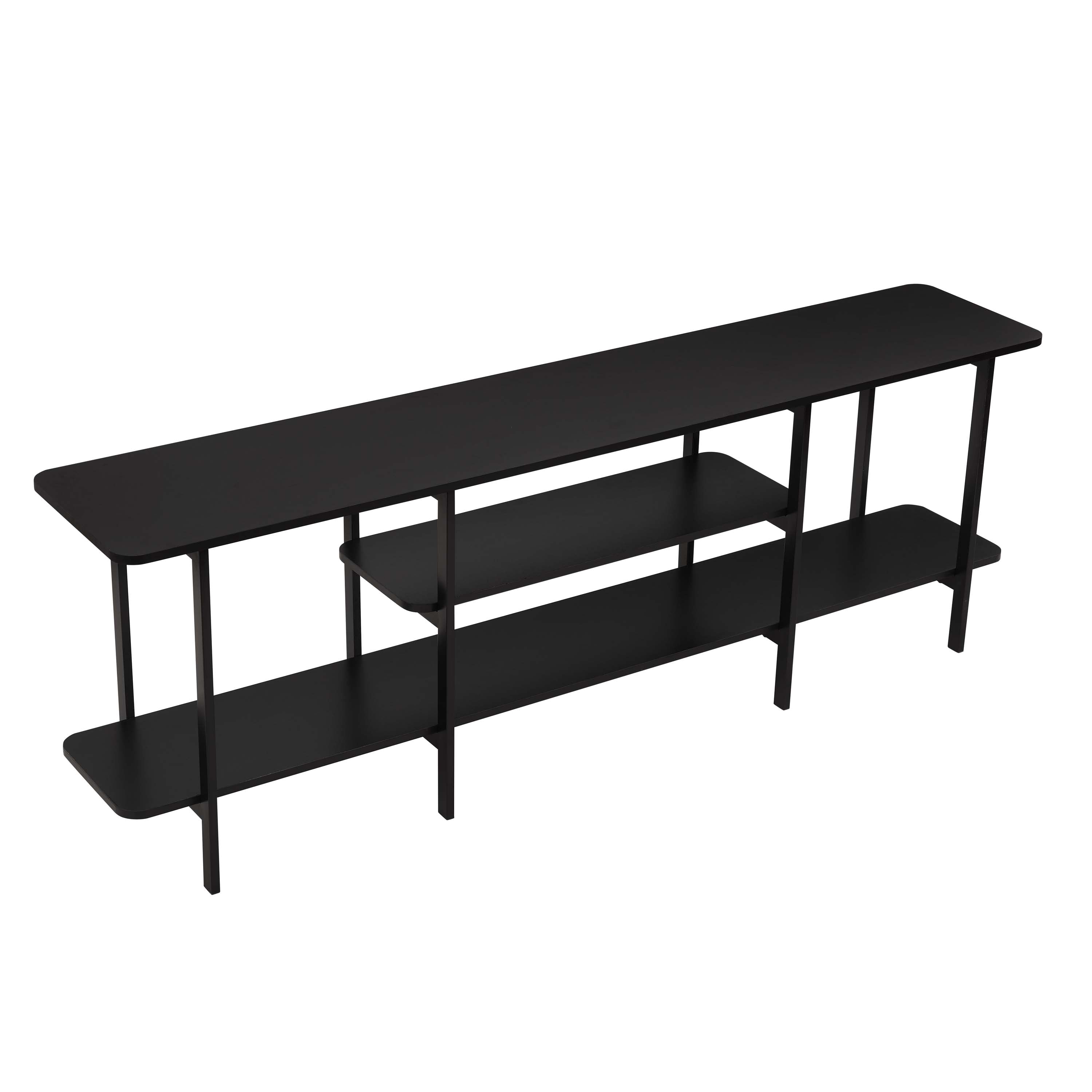 Alt View 4. Manhattan Comfort - Celine Contemporary Modern 71" Console Table - Black.