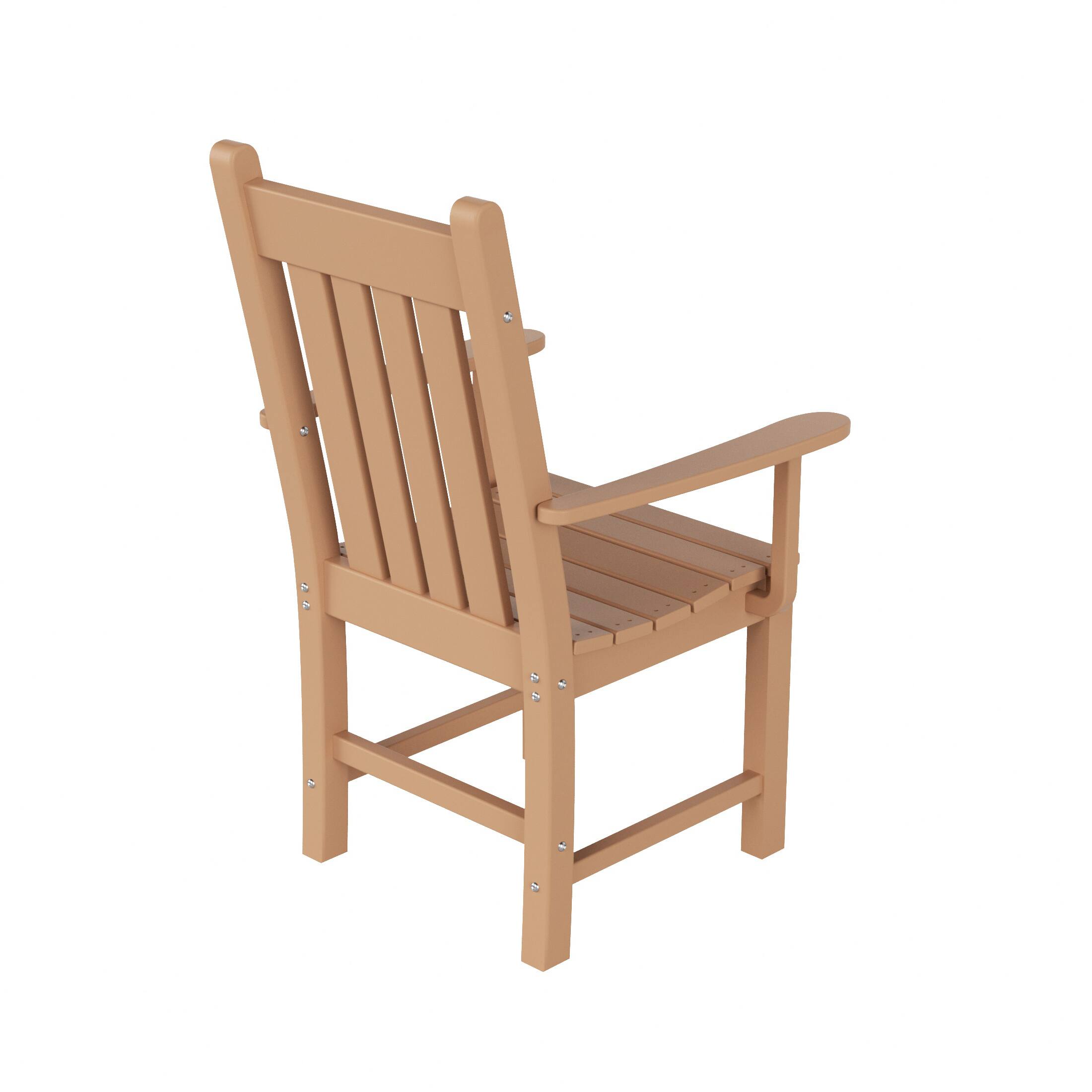 Alt View 2. WestinTrends - WestinTrends Malibu Outdoor Patio Dining Armchair - Teak.