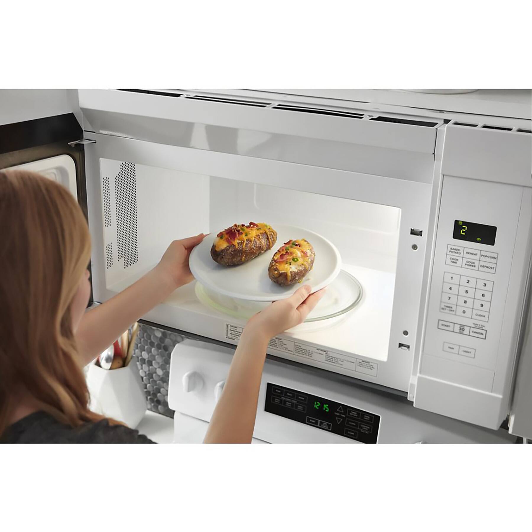 Alt View 15. Amana - 1.6 Cu. Ft. Over-the-Range Microwave - White.