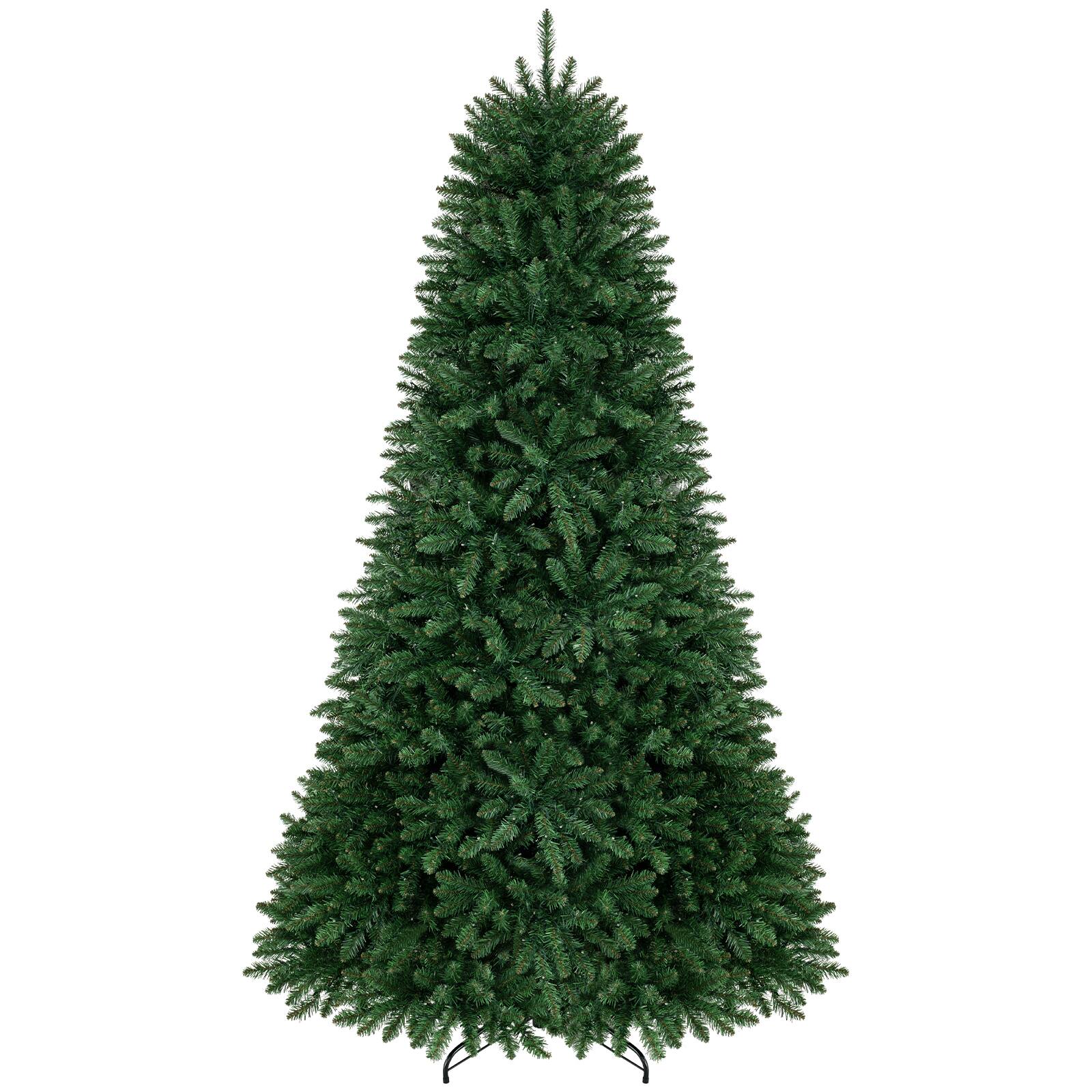 Alt View 9. Costway - 7.5 FT Pre-Lit Fir Christmas Tree Hinged with 700 LED Lights - Green.
