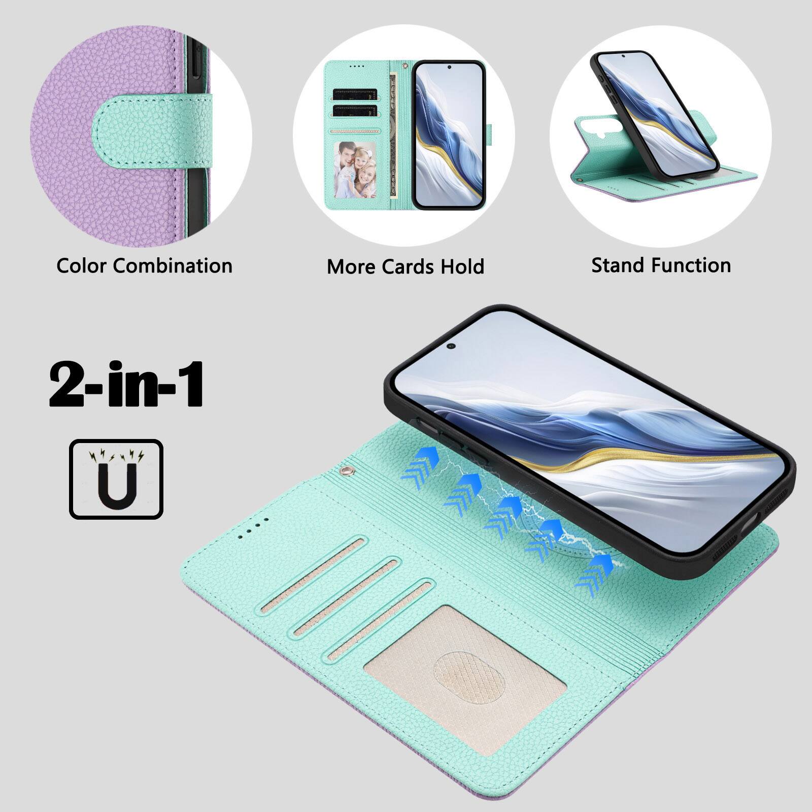 Color Combination  
More Cards Hold  
Stand Function  

2-in-1